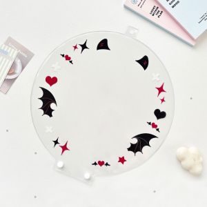 GUQIANFANG86 PVC Picket Fan Cover Clear Dustproof Uchiwa Fan Sleeve  Portable Cheering Fan Storage Case Idol Concert Fans