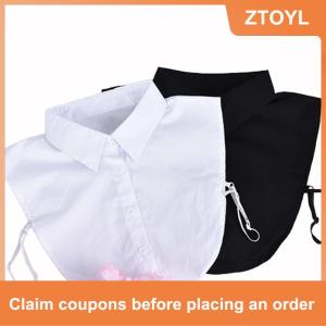 【ZTOYL】 Detachable Lapel  Fake collar Classic False Blouse Removable Women Men Accessory