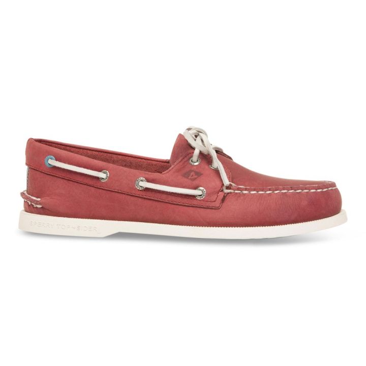 Red hot sale sperry shoes