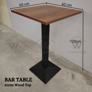 Wfurniture 105cm High Bar Table Discussion Table Balcony Coffee Table Restaurant Table Meja Bar 吧台桌