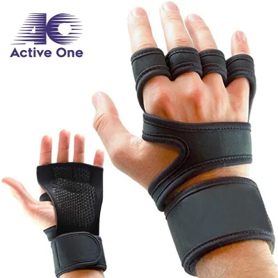 ACTIVEONE 1 Pair Fitness Gloves Weight Lifting Gym Workout Sport Exercise Training Wrist Wrap - Fulfilled by ACTIVEONE
