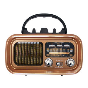 Emergency Radio Solar Powered Portable AM/FM/Shortwave & Bluetooth Speaker With LED Flashlight Rechargeable For Power Outage & Outdoor