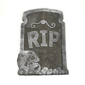 YOUSHI TOP 1 pcs Horror Lifelike Foam for Outdoor Haunted House Halloween Sign Garden Decor Halloween Ornaments Fake Tombstone