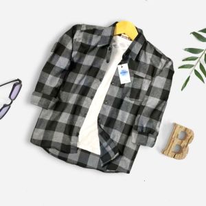 Kemeja Flanel Anak Laki Laki Import Lengan Panjang Baju Hem Anak Cowo Kotak Kotak Umur 3- 13 Tahun