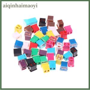 aiqinhaimaoyi 5 cái Mini Vuông Cầu Chì 20A 30A 40A 50A 60A 70A 80A 90A Bộ ô tô xe cầu chì với hộp nhựa loại tự động cầu chì