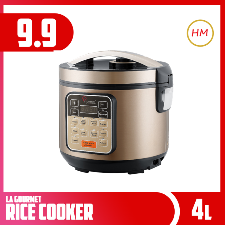 La Gourmet Healthy Rice Cooker 4L Lazada
