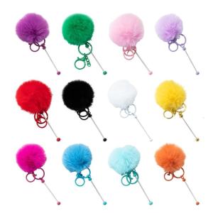 Đầy màu sắc mạnh mẽ xâu hạt hợp kim Keychain quyến rũ phụ kiện cho đồ treo sáng tạo làm và đồ dùng học tập gói 12