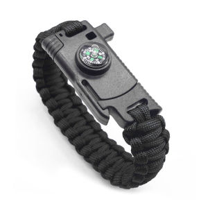 5 In 1 Paracord Bracelet Hiking Outdoor Camping Survival Bracelet Rescue EDC Tools Emergency Rope Multifunctional Escape Tactical Wrist Strap