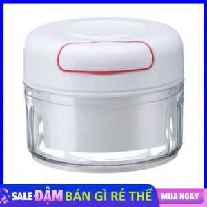 Máy xay tỏi ớt cầm tay Mini - Dụng cụ xay tỏi ớt gừng hành khô nghiền thực phẩm dây rút mini FOOD