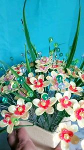 CHẬU HUỆ MƯA VÀNG LẠ MẮT tặng kèm đèn led HÌNH ẢNH THẬT 100%