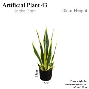 SNAKE PLANT Artificial Plant Artificial Flower Faux Greenery Potted Plant Home Decoration Indoor Outdoor Decorative Plants for Living Room Bedroom Office Desk Tabletop Garden Café Event Wedding Artificial Decorative Plant Ornament Accessories