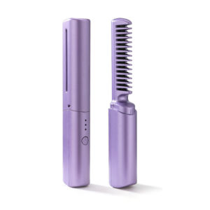 Rechargeable Portable Hair Straightening Comb Negative Ion Hair Care Hair Straightener Student Dormitory Dual Hair Strai