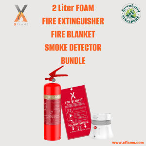 XFLAME 2L Foam Fire Extinguisher Home Fire Protection Bundle 3
