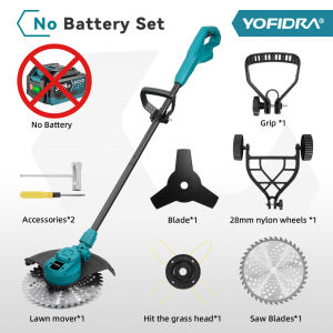 10 Inch Brushless Electric Lawn Mower Grass Cordless Trimmer Garden Trimmer Power Tool For Makita 18V Battery
