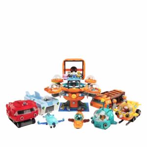 1118 ENLIGHTEN The Octonauts Fortress Series Building Block Legoing Compatible Octopod Gup Submarine Boat Oct-Pod Brick Set for Children Toy Gift 3701-3716 Octopus Castle water bear