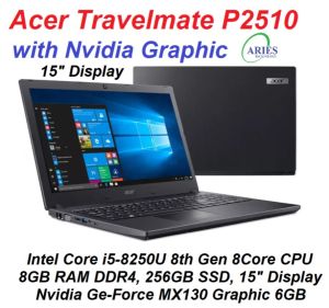 15 inch Used Laptop for Graphic & Gaming & AutoCAD Acer TravelMate P2510 Refurbish Laptop