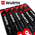 WURTH ใบปัดน้ำฝนรถยนต์มาตรฐานเยอรมัน wiper blade รุ่นโครงซิลิโคน (ใบปัดยางคู่) ขนาด 14 16 17 18 19 20 21 22 24 26 นิ้ว. 