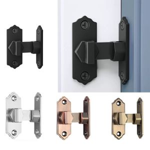 COUPLECOL Anti-theft Door Bolt 90 Degree Door Catch Barn Lock Right Angle Safety Sliding Door Lock Indoor