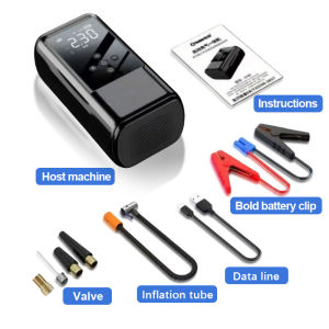 4 IN 1 Car Jump Starter Heavy Duty Jump Starter For Car Battery Car Jump Starter Power With Air Pump Portable Charger Car Booster Starting Device