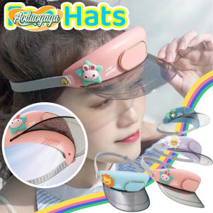 AODUOYAYA Summer Cooling Fan Sun Visor Hat Adjustable Strap Cool Fan Hat for Outdoor Beach Hiking Sports