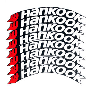 Hankook สติกเกอร์ตัวอักษรยางถาวรสำหรับ Toyota Honda BMW Mercedes Pirelli ยางมิชลินสำหรับรุ่น3D