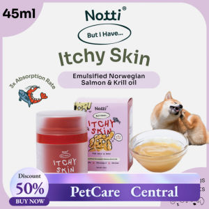 Notti [But I Have Itchy Skin] -3 Emulsified Fish Oil Supplement Suplemen Anjing Kucing (Norwegian Salmon & Krill)