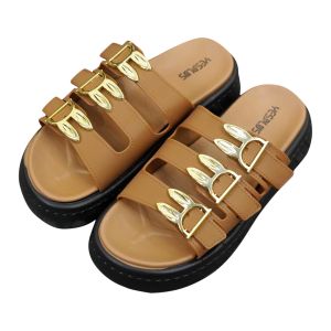 BL-V513 Sandal Selop Wedges Sandal Jelly Wanita Terbaru Tali Gesper Kelinci Ban 3 Import PCU