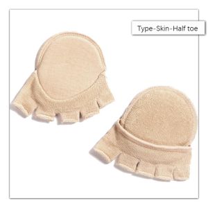 Women Forefoot Pads High Heels Half Insoles Five Toes Insole Foot Care Calluses Corns Relief Feet Pain Massaging Toe Pad Forefoot Pads Toe Pad Insoles Calluses Foot Finger Pain Care Cushion Toe Pad Elastic