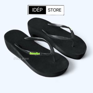 Dép kẹp nữ xỏ ngón sticker Hoa Cúc siêu xinh đế caro cao su mềm êm chân đi mưa đi biển mùa hè DL369