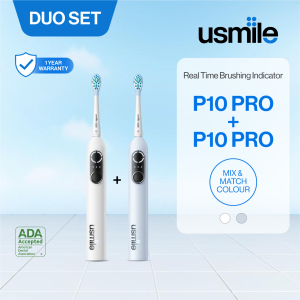 [DUO SET] usmile P10 PRO Smart Electric Toothbrush | Brush Indicator |Timely Prompt Tech | 180 Days Battery Life