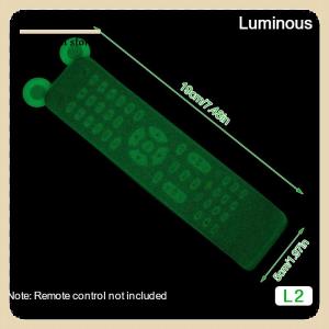 [COD] Silicone điều khiển từ xa bảo vệ bao gồm điều hòa không khí TV điều khiển từ xa trường hợp không thấm nước Gấu Tai huỳnh quang chống bụi Bìa