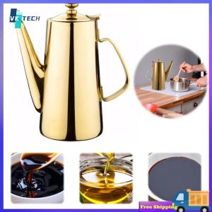 [ VKTECH ] Stainless Steel Cold Water Kettle Non- Slip Handle Water Pitcher Large Capacity Water Jug Wide Mouth for Home Office
