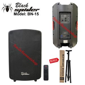 Professional Active Speaker BlackSpider Model BN-15  BN-12  BN-10  BN-08 Bonus Tripot