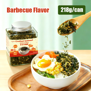 Crispy Crushed Seaweed in Jar - Premium Nori Seaweed Snack Korean Bibimbap Rice Topping  Additive-Free & Nutritious