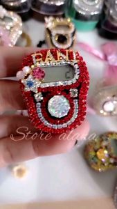 Tasbih Digital Swarovski Premium Mix Dua Warna/Cincin Kristal/Custom Nama/Hadiah/Kado/Souvenir