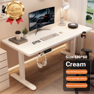 ⚡SG Delivery⚡Smart Desk Electric Standing Desk Table Adjustable Height Memory Ergonomic Table Office Home with Gift