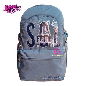 Gracey Bag 71723F Tas Ransel Sekolah Anak Perempuan/Remaja Silvergirl