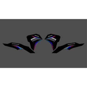 Striping Transparan Vario 125 New 2023 Lis Desain Rainbow - Stiker Lis Semifull Vario 125 New Gen 2 Tahun 2023 - VNS125-UV - GSI