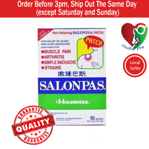 SALONPAS PATCH1 BOX X 10 PATCH (6.500CMX4.20CM) exp:5/2026