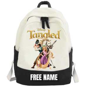 Tas Sekolah Ransel Anak Perempuan Laki Laki Kartun Tangled Waterproof Custom Nama Free Name