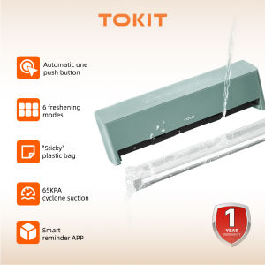 TOKIT Vacuum Sealer For Home Use | Automatic Food Packaging | Food Fresher 6 Modes 10s Sealing Sticky Bag Tech APP Control【Arrive in 72 Hours & 1 Year Warranty Service】