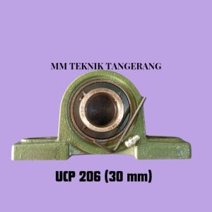 Pillow block UCP 206 Bearing Omega Laher Duduk as 30 mm Original Asb Nis Nkn Laker