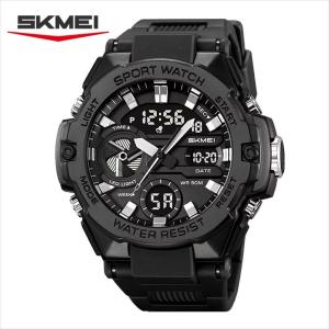 PENGIRIMAN INSTANT / Jam tangan pria rubber dual time SKMEI 2383 Original waterresist