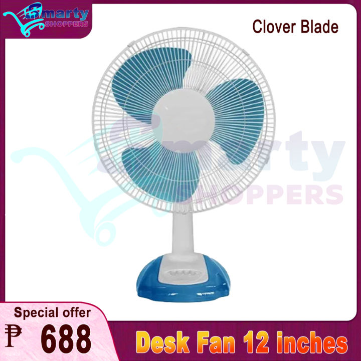 Electric Fan 12 Inch Clover Blade Desk Fan (GOLD HORSE) Lazada PH