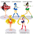 Mô hình Megun thủy thủ mặt trăng Sailor Moon Usagi Ami Rei Makoto Minako Mamoru Setsuna Michiru Haruka Hotaru. 