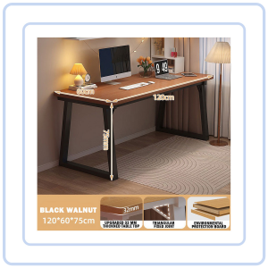 【COZYCASA】A661 Minimalist Dual Study Table Simple Modern Bedroom Study Desk Office WFH