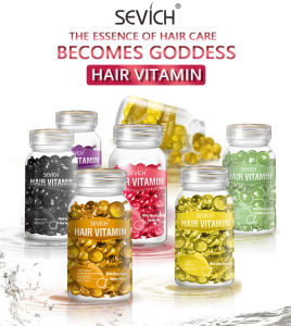 SEVICH Hair Vitamin Essence Hair Oil Smooth & Shiny 30 Capsules Vitamin E Hair Care Treatment