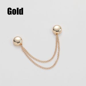 ของมาใหม่！โซ่หัวเข็มขัดแม่เหล็กเข็มกลัดแขนกางเกง เข็มกลัดโซ่ติดเสื้อ ถอดออกได้