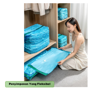 Plastik Vacum Baju Vacuum Bag Pakaian Kantong Plastic Travel bahan PA+PE