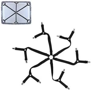 Bedsheet clip 4pcs Bed Sheet Mattress Adjustable Gripper Elastic Clip Holder Strap Fasteners